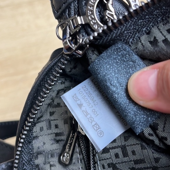 Longchamp Leather Top Handle Backpack in Black - Picture 9 of 9